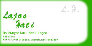 lajos hati business card